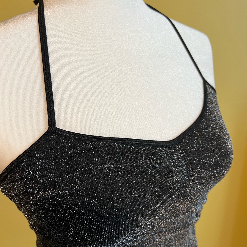 Guess Jeans Authentic - sparkly vintage halter top